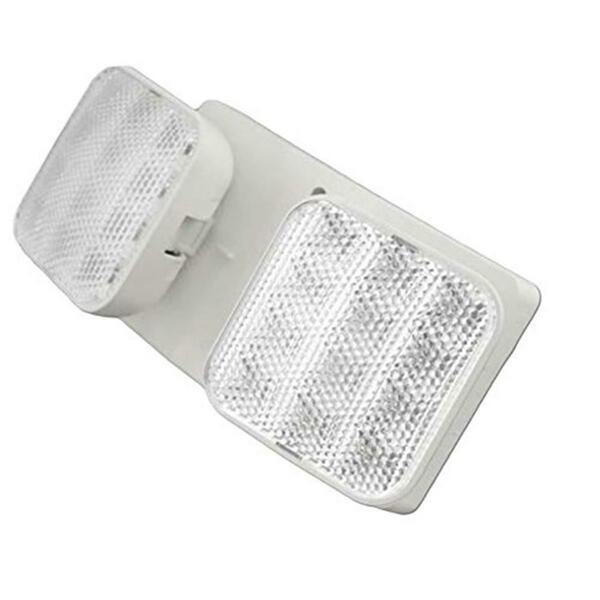 Nicor Emergency Led Remote Dual Head Fixture ERL2-10-WH